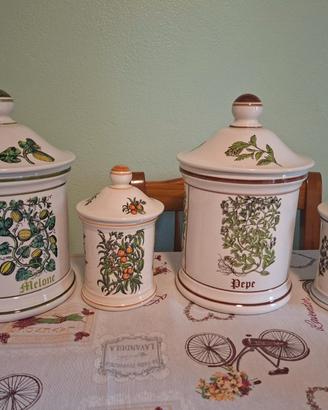 4 Vasi da Farmacia in ceramica