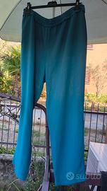 Pantaloni palazzo verdi xxl 