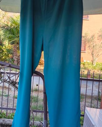 Pantaloni palazzo verdi xxl 