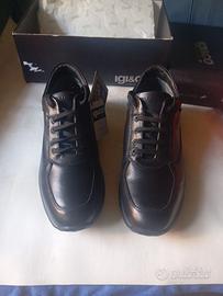 Scarpe uomo,  igi&CO, in pelle nera, numero 46
