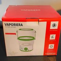 Vaporiera elettrica 500w Kasanova a 2 livelli con