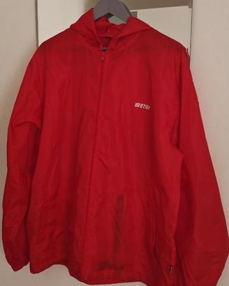 Giacca antivento Retief rossa XXL con cappuccio