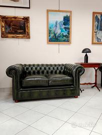 Divano nuovo Chesterfield chester club verde 