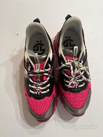 Sneakers GAELLE Mesh Rosa e Argento Tg 38