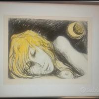 Carlo levi litografia quadro