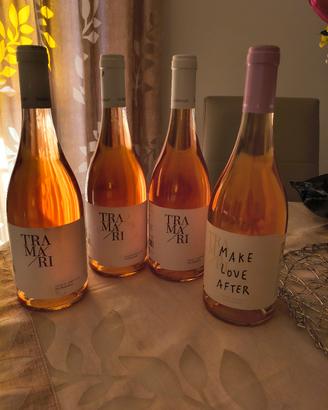4 bottiglie di vino rosé Tramari 