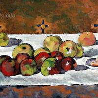 "Omaggio a Cezanne" dipinto di Lorenzo Mesini