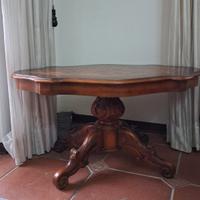 TAVOLO DA CENTRO – Intarsiato –Stile Luigi Filippo