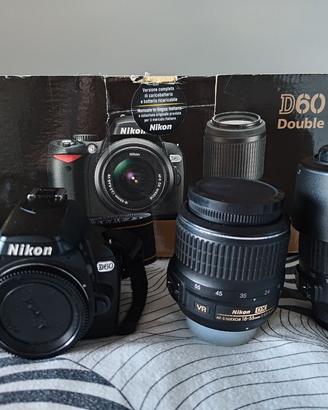 Nikon D60 kit 18-55mm + 55-200mm
