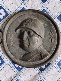 Medaglione commemorativo Mussolini 1,8kg 17,5cm