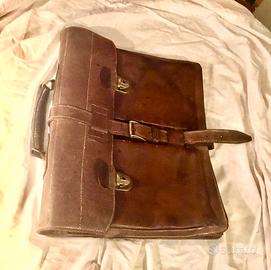 Borsa poradocumenti in pelle vintage