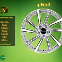 Cerchi in Lega AC-518 da 15" Chevrolet, Mini e al