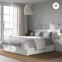 Letto matrimoniale MALM ikea 160x200 contenitori4