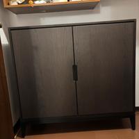 Mobile contenitore moderno in legno scuro