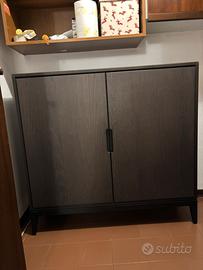 Mobile contenitore moderno in legno scuro