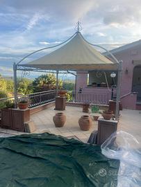 GAZEBO IN ACCIAIO ZINCATO