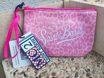 pochette MC2 saint barth leopardata rosa 