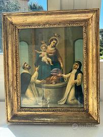 Quadro madonna di pompei stampa su tela