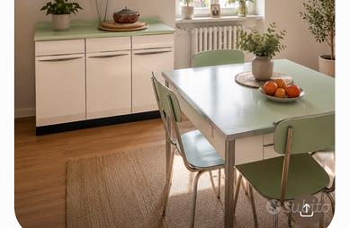 Set cucina vintage anni 50 laminato originale