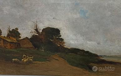 Achille Vertunni -  " Paesaggio Flegreo"