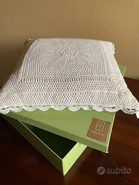 Nuovo Cuscino arredo uncinetto fatto a mano