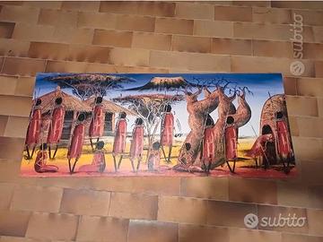Quadro africano 150x60 d arredo