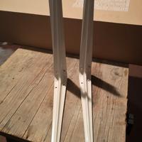 6 reggimensole in acciaio 25x30 bianche 5 Euro
