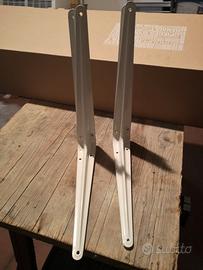 6 reggimensole in acciaio 25x30 bianche 5 Euro