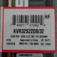 RAM DDR4 32Gb Sodimm Kingston DDR 4 32 Gb 3200Mhz
