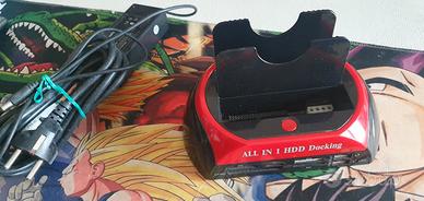 HUB lettore multi schede e Hdd sdd usb