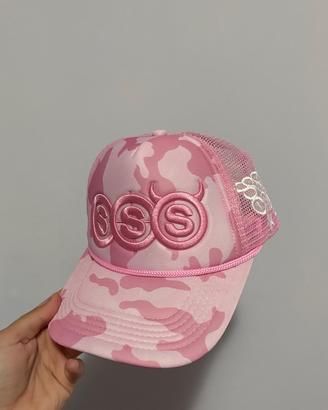 Cappellino Rosa Con Visiera Regolabile Streetwear