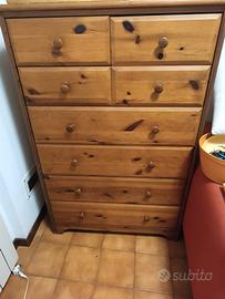 cassettiera legno 
