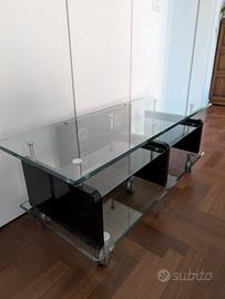 Mobile porta TV in cristallo 