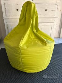 Pouf verde acido in buone condizioni