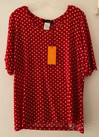 T-shirt elasticizzata taglia comoda