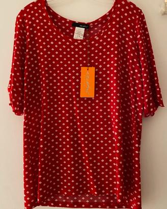 T-shirt elasticizzata taglia comoda