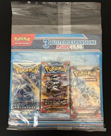 Blister 3 Booster Pack Pokemon ita sealed