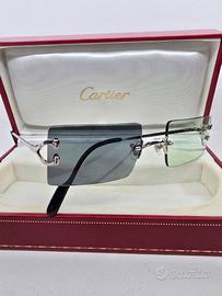 Occhiali da sole Cartier Picadilly vintage platino