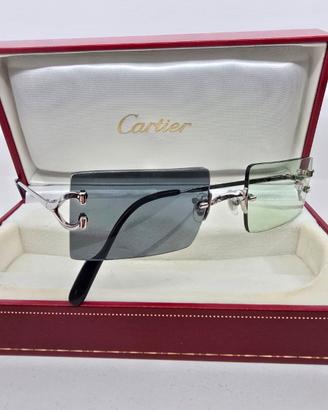 Occhiali da sole Cartier Picadilly vintage platino