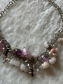 Collana donna con pietre