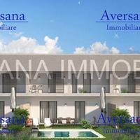 Ville stile moderno con piscina giugliano parete