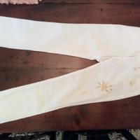 Pantaloni jeans Roccobarocco slim bianco cotone