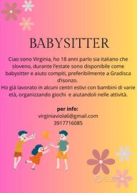 Baby sitter- aiuto compiti