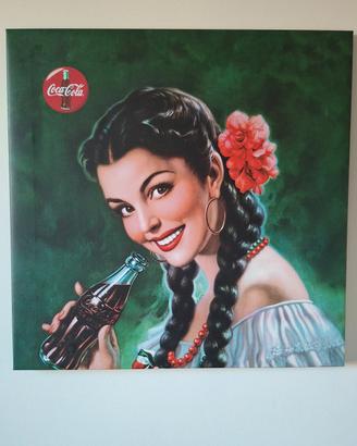 Quadro su te la vintage stampa Coca-Cola pubbli