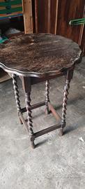 Tavolino Tondo Barley Twist fine 800