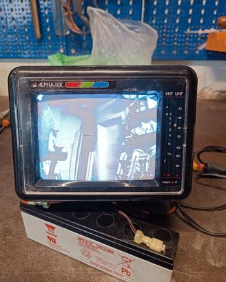 Monitor / TV Portatile Vintage A COLORI Alpha-Tek 