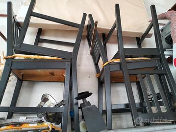 sedie + tavolo richiudibile