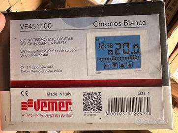 Cronotermostato digitale Vemer Chronos Bianco