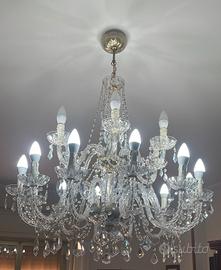 Lampadario grande in vero Swarovski 