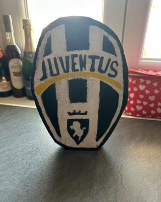 Juventus in Legno Fatto a Mano Dipinto Artigianale